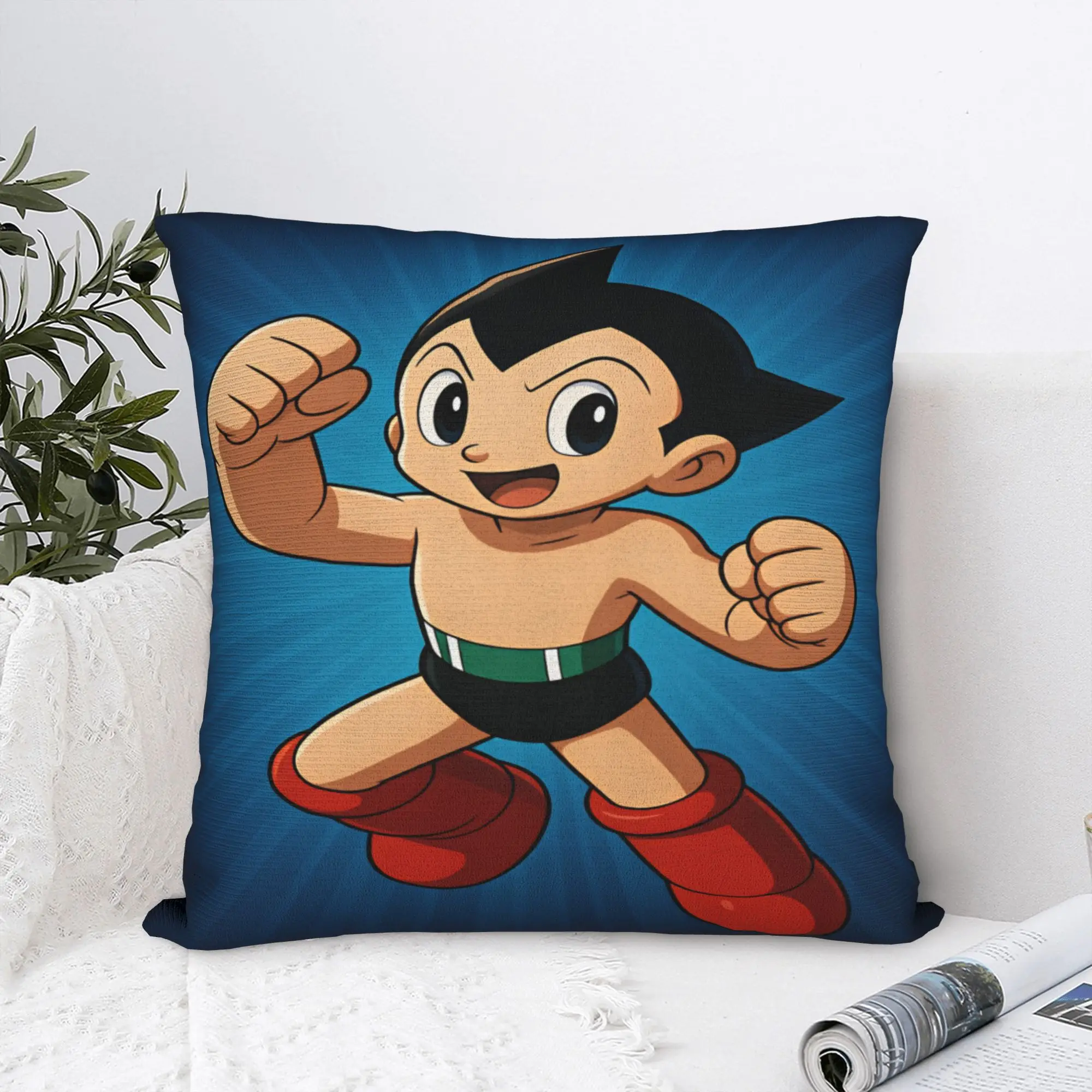 Pillow Cover Astro Cartoon Boy  Morden Pillow Case For Living Room Chair Pillowcases