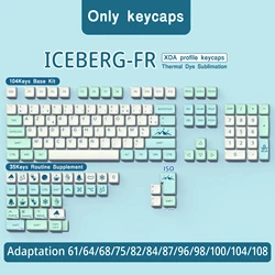 Französische Tasten kappen ISO-Layout xda Profil pbt fr Keycap Dye-Sub 7u Leertaste für mechanische Tastatur