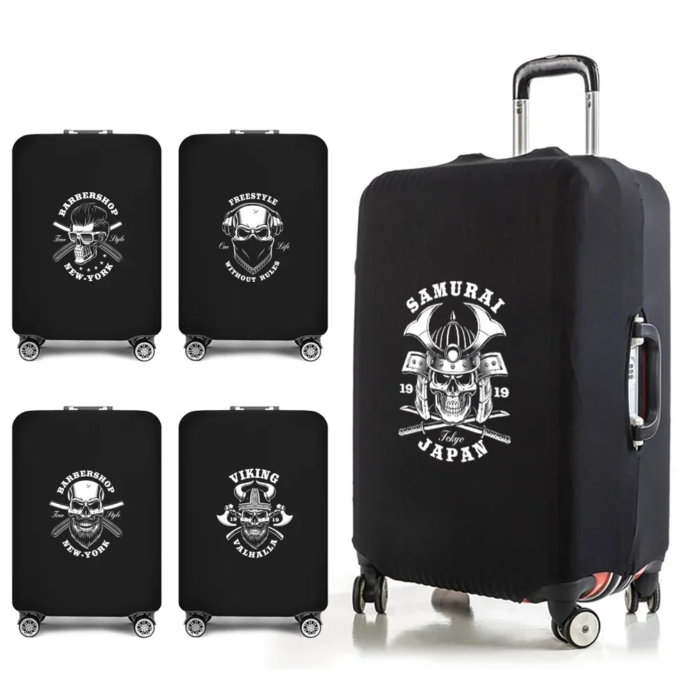 Travel Essentials Suitcase Case for 18-32 Inch Skull Print Trolley Protective Covers Holiday Traveling Accessories Luggage Cover