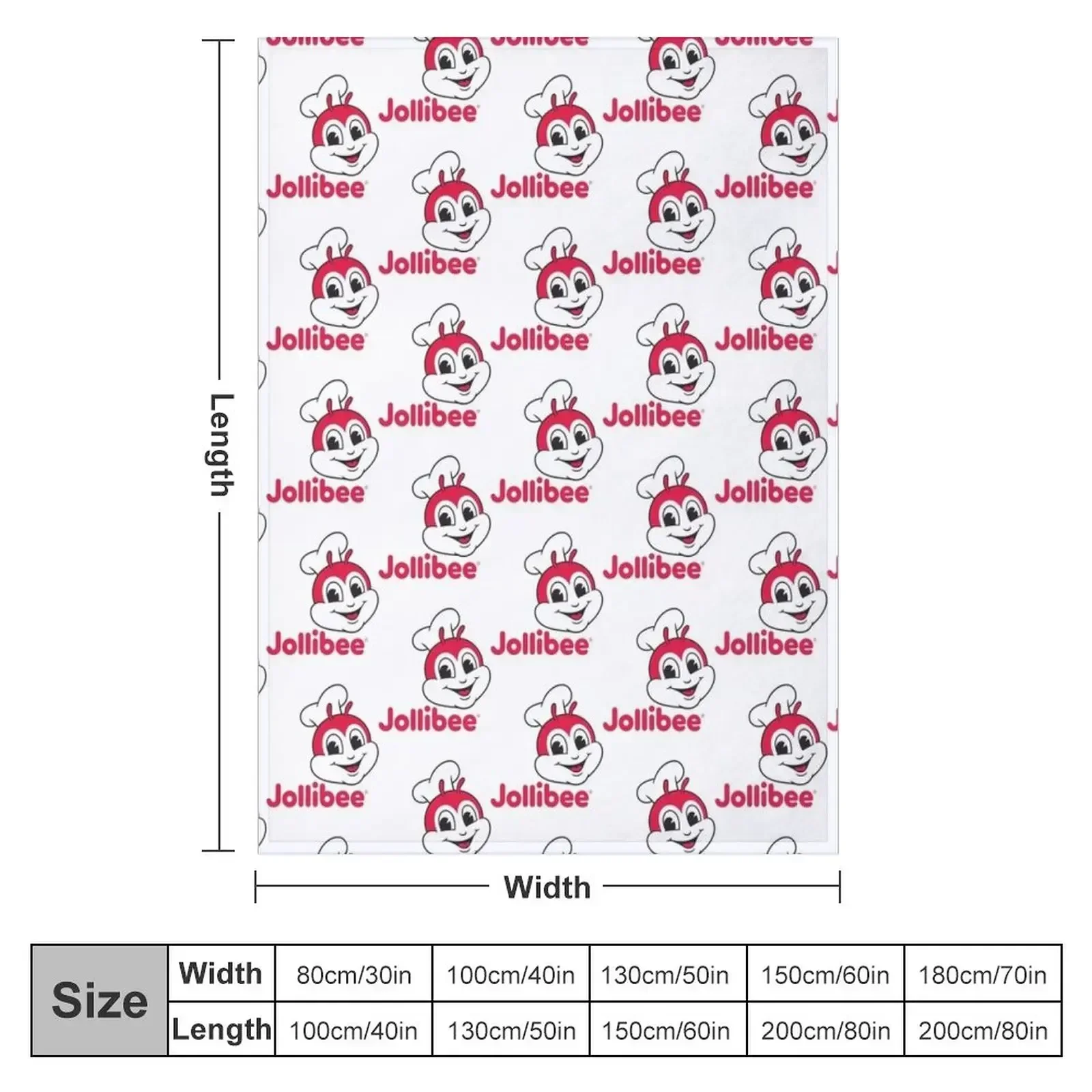 Jollibee Throw Blanket Plush Beautifuls Luxury Designer Cute Plaid Blankets