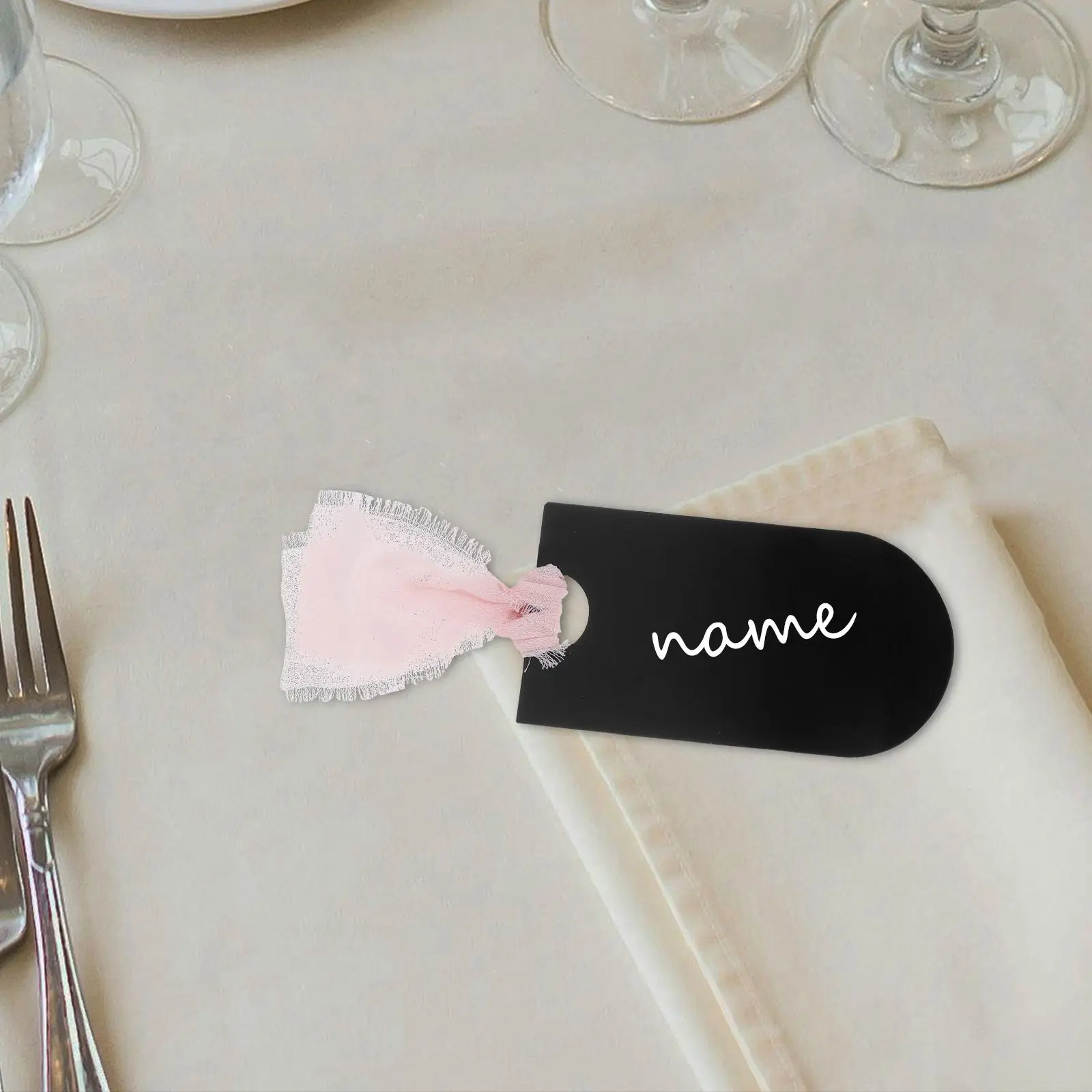 20 Pcs Acrylic Seat Labels Name Tags for Dinner Table Card Seating Wedding Signs Blank Place