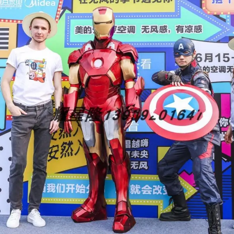 

2023 Iron Man Adult Wear Iron Man Real People Wear Clothing Props Armor Armor Bar Props Show Cosplay Outfit Perform Gifts