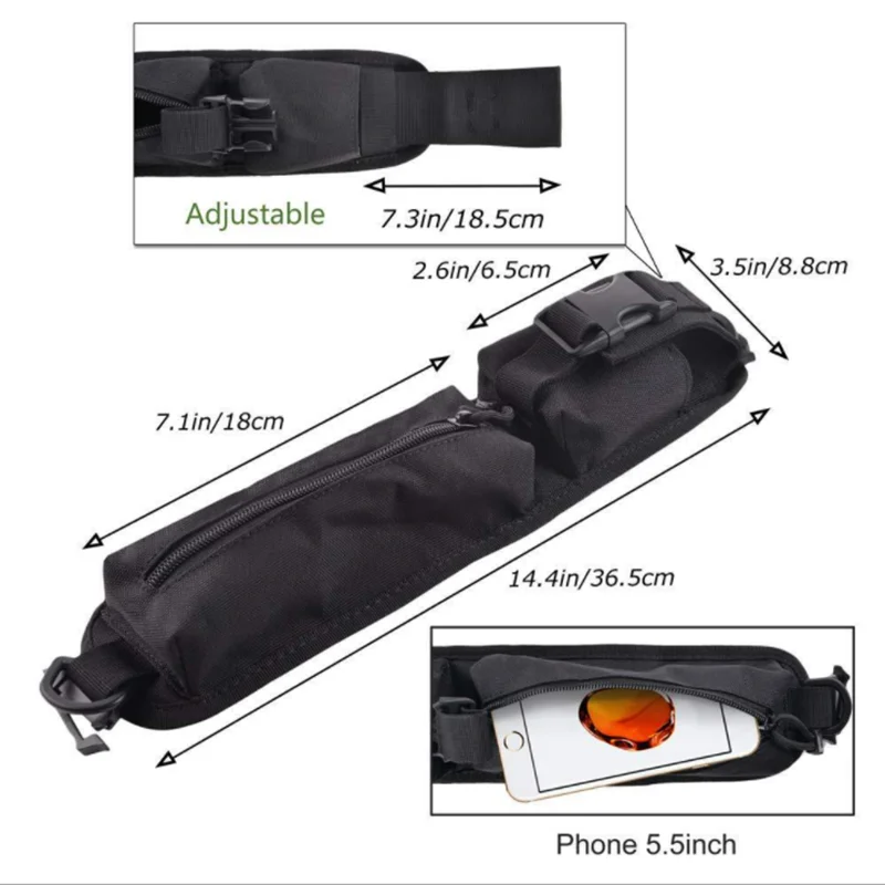 Shoulder Strap Sundries Bags for Backpack Accessory Pack Key Flashlight Pouch Molle Outdoor Camping EDC Kits Tools Bag