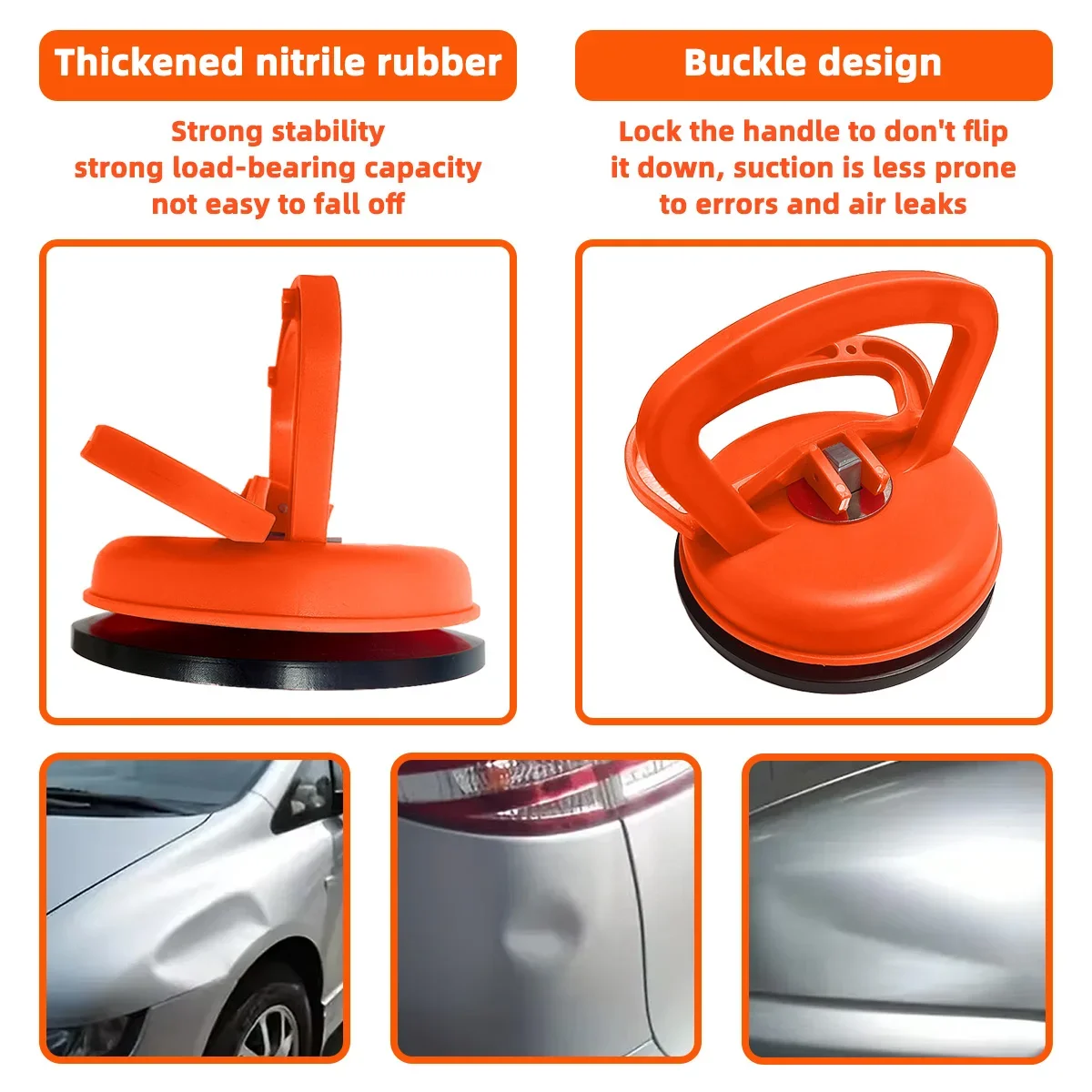 Car Dent Puller Suction Cup Large and Small Size Body Repair Puller Tool for Auto Dent Removal and Panel Disassembly