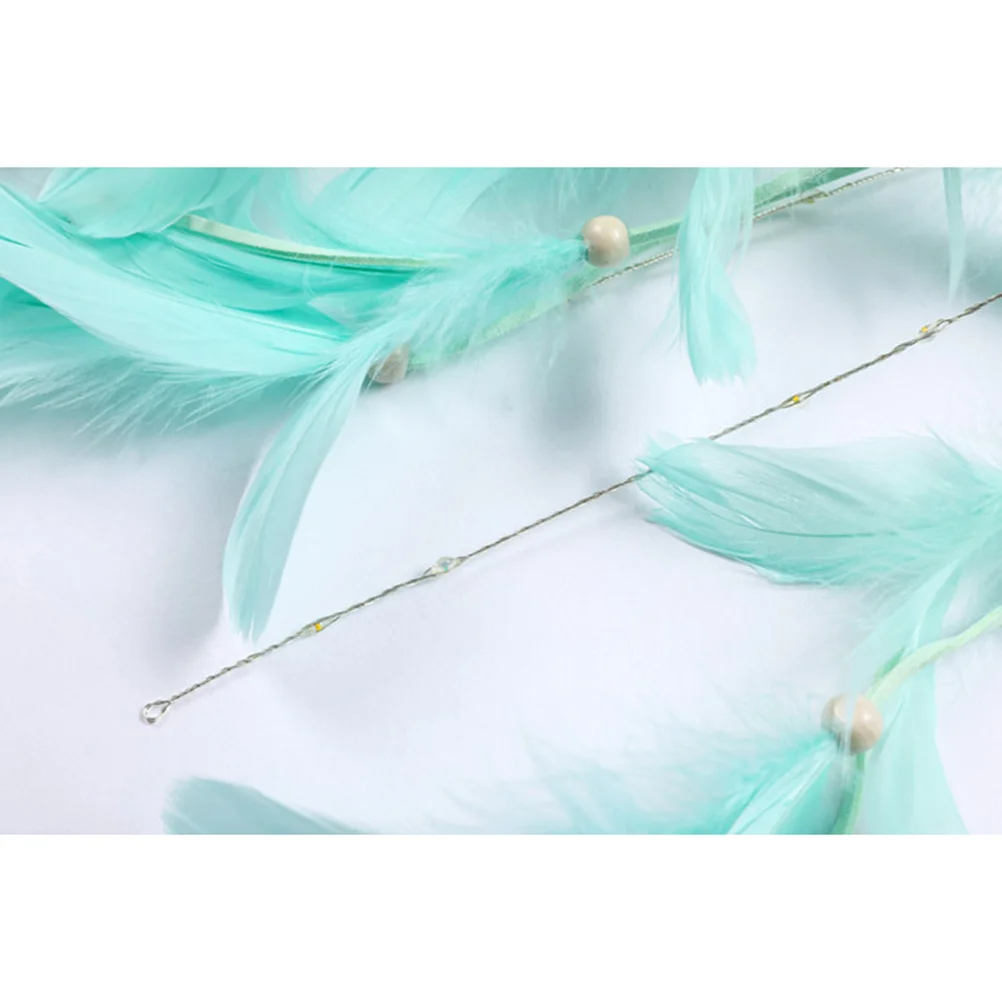 

Dream Catcher Pendant Lantern Light Green Creative Indian Style Sweet Heart Wind Chime Pendant Home Party Decoration