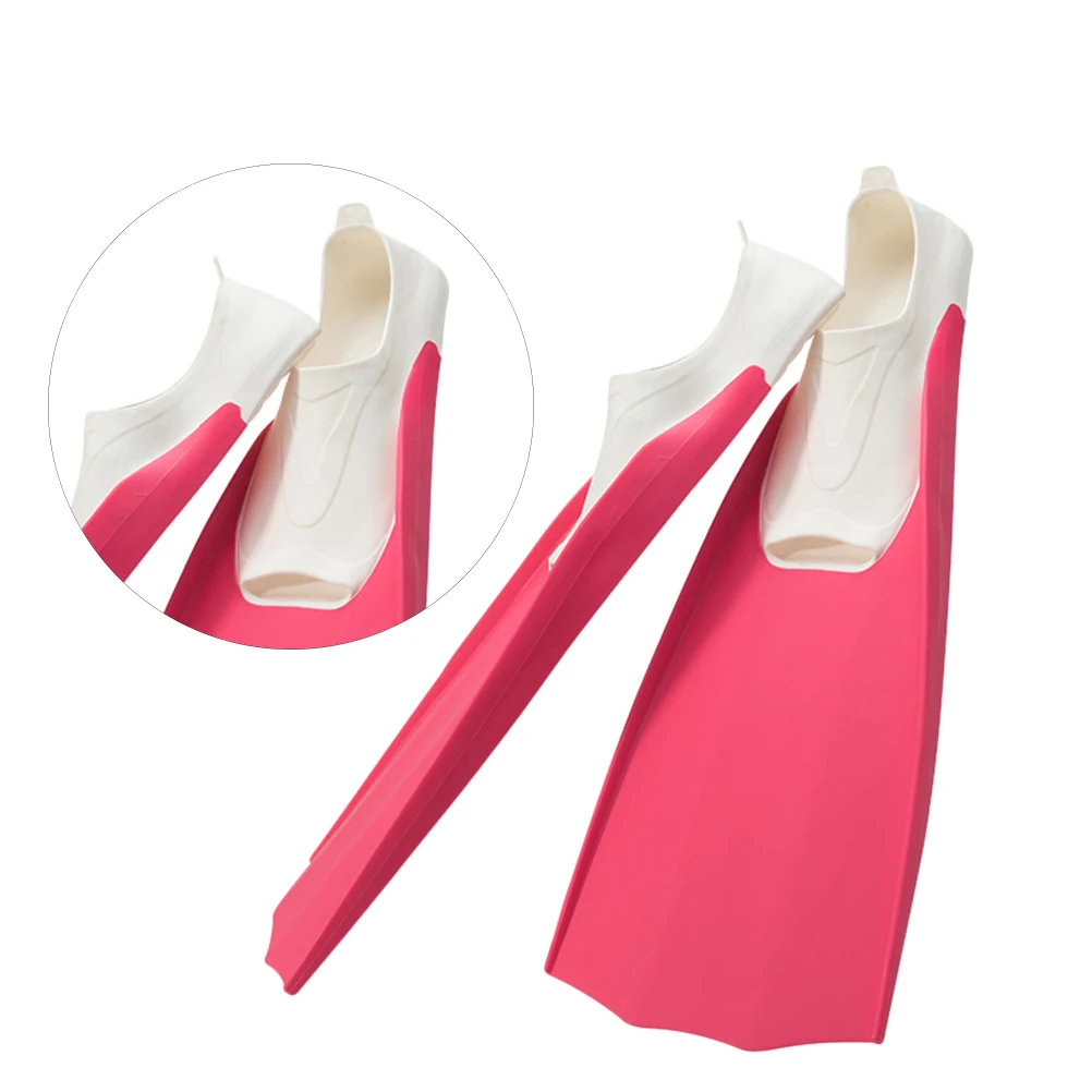 

1 Pair Swimming Fins Diving Pin Swim Foot Flipper Water Sports Training Tool for Swimming Diving (Rosy S 5.5-6 36-37)