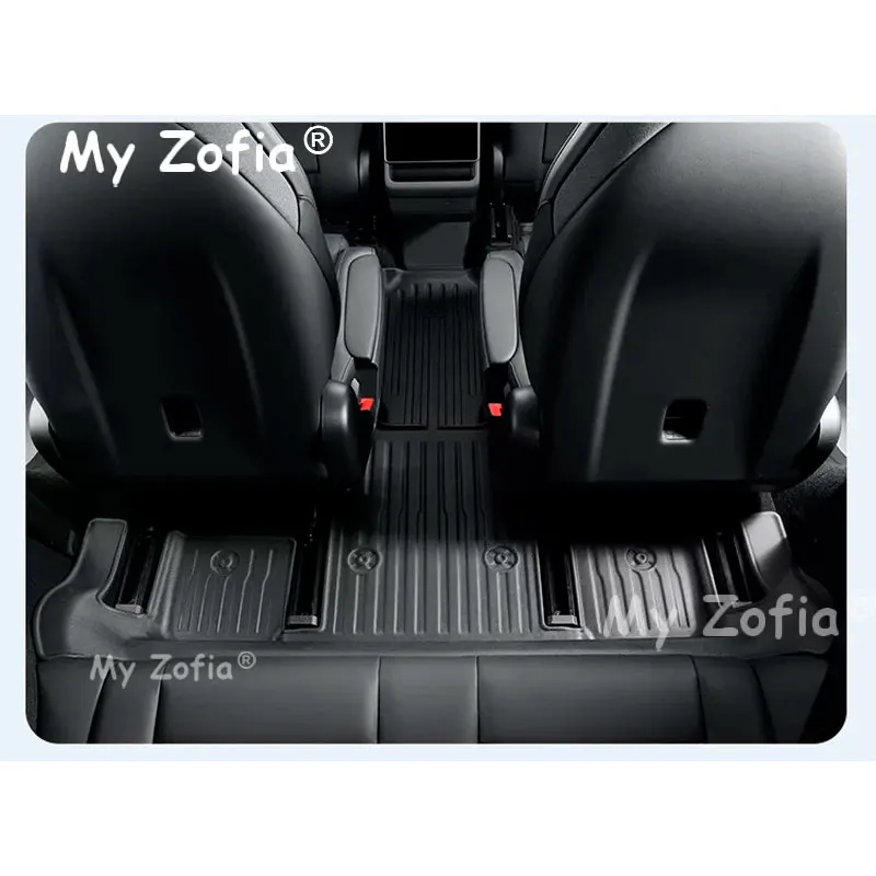Heavy-Duty TPE Floor Mats For Right-Hand Drive For Tesla Model YL 6-Seater Custom Precision-Fit Vehicle Modification Accessories