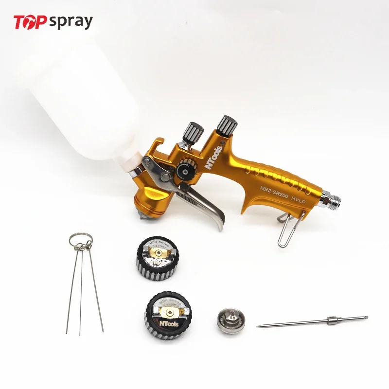 HVLP Air Spray Gun, 1.2mm Nozzle, 250cc Plastic Cup, Auto Paint Spray Gun, Automotive Paint Gun, Body Repair Paint Spray Guns