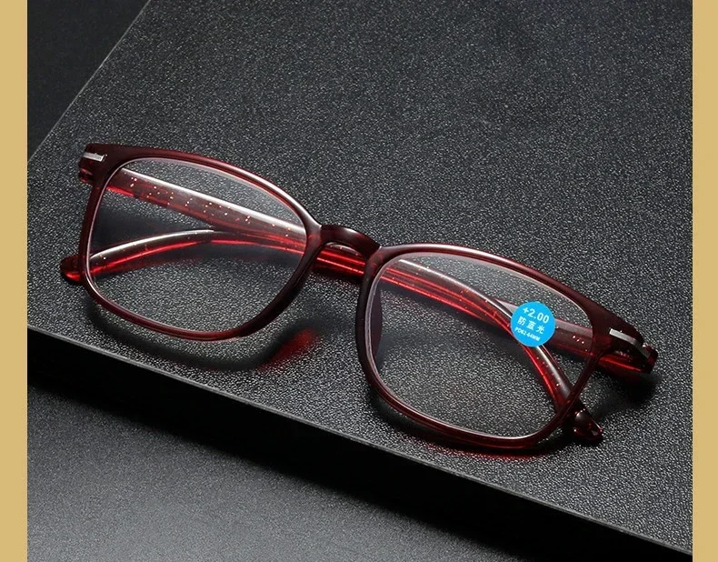 Ultraleichte und modische Lesebrille für Männer und Frauen, hochauflösende Anti-Blaulicht-Presbyopie-Brille, 0+100 bis+400 – Detail 5