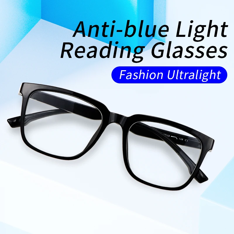 

Large Oversized Reading Glasses for Women Man, Blue Light Blocking,Ultralight Eyeglasses Frame,Presbyopic glasses