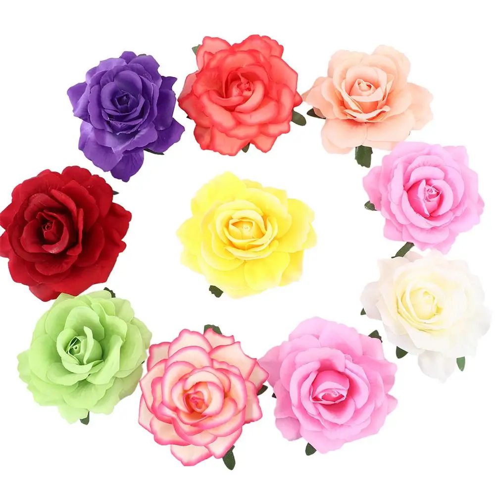 1Pc Rose Flower Brooch Bridal Hair Clip Party Bridesmaid Accessories Wedding