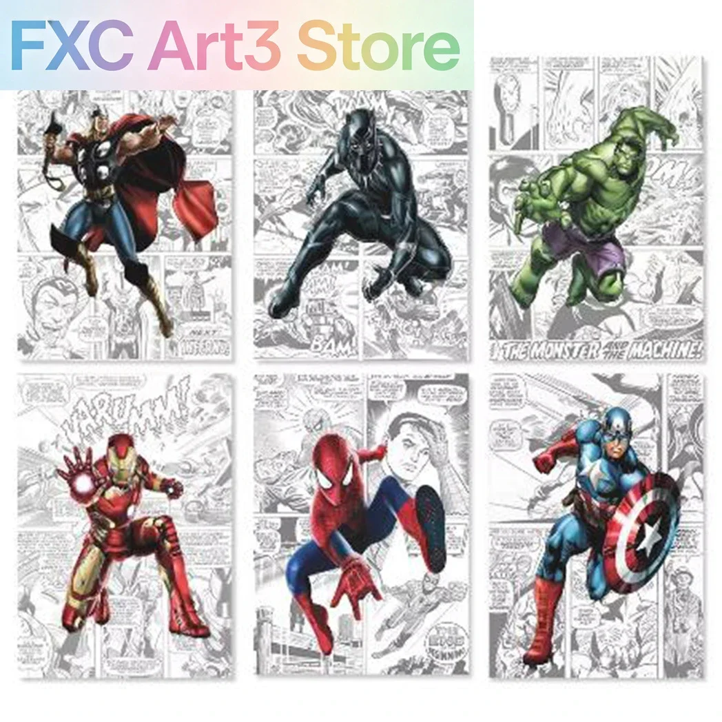 Rahmenlose Marvel Movie Avengers Superhelden-Wandkunst-Poster SpiderMan Heimzimmerdekoration Leinwandgemälde Wandbilder Druckbild G