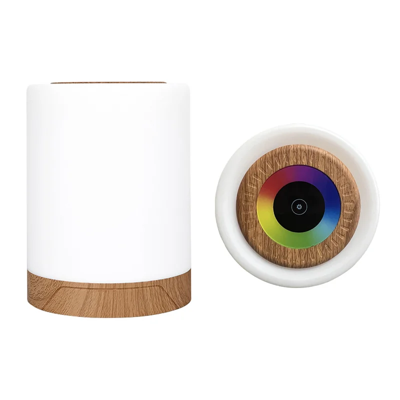 Slim LED-nachtlampje, draagbare tafellamp met aanraakbediening, USB oplaadbare RGB-kleurenveranderende kamerdecoratie voor kinderkamer, campingdecoratie