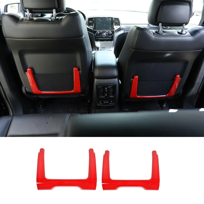 Achterbank Achterbank Netto Zak Decoratie Cover Frame Trim ABS Voor Dodge Durango 2011-2021 Auto Accessoires