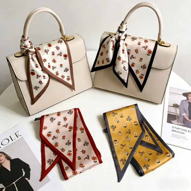 

Spring/Summer New Arrival Long Silk Scarves for Women Versatile Korean-Style Neck Scarves Hairband Handle Bag Tie Ribbons