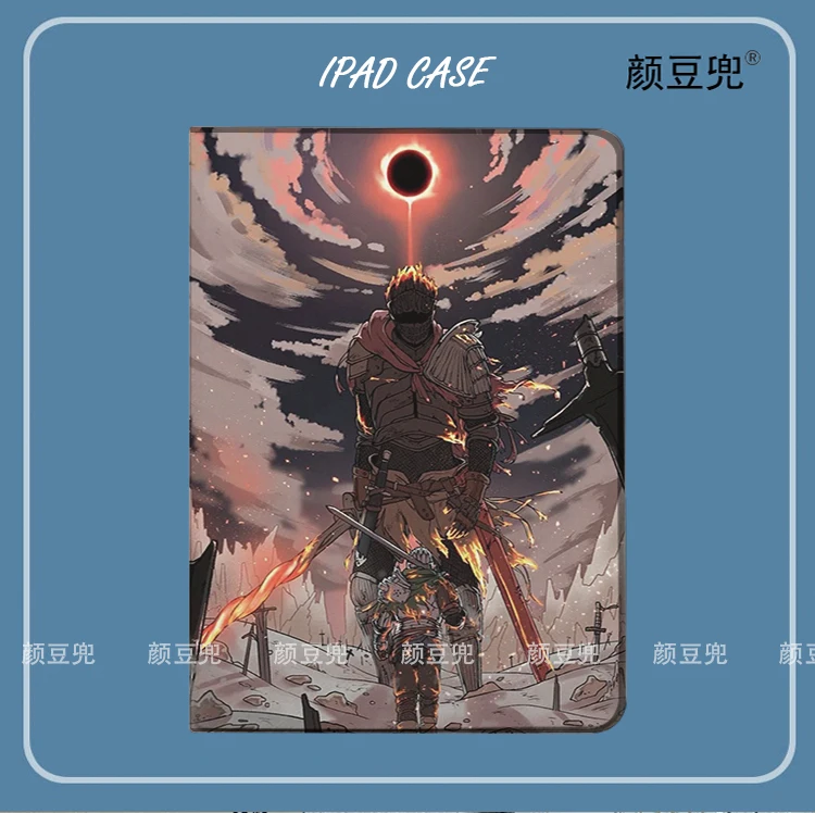 DARK SOULS Anime Case Voor iPad Air 4 5 10.9 Mini 5 6 voor 2022 12.9 Case Luxe Siliconen Voor iPad Air 4 5 10.9in iPad 10