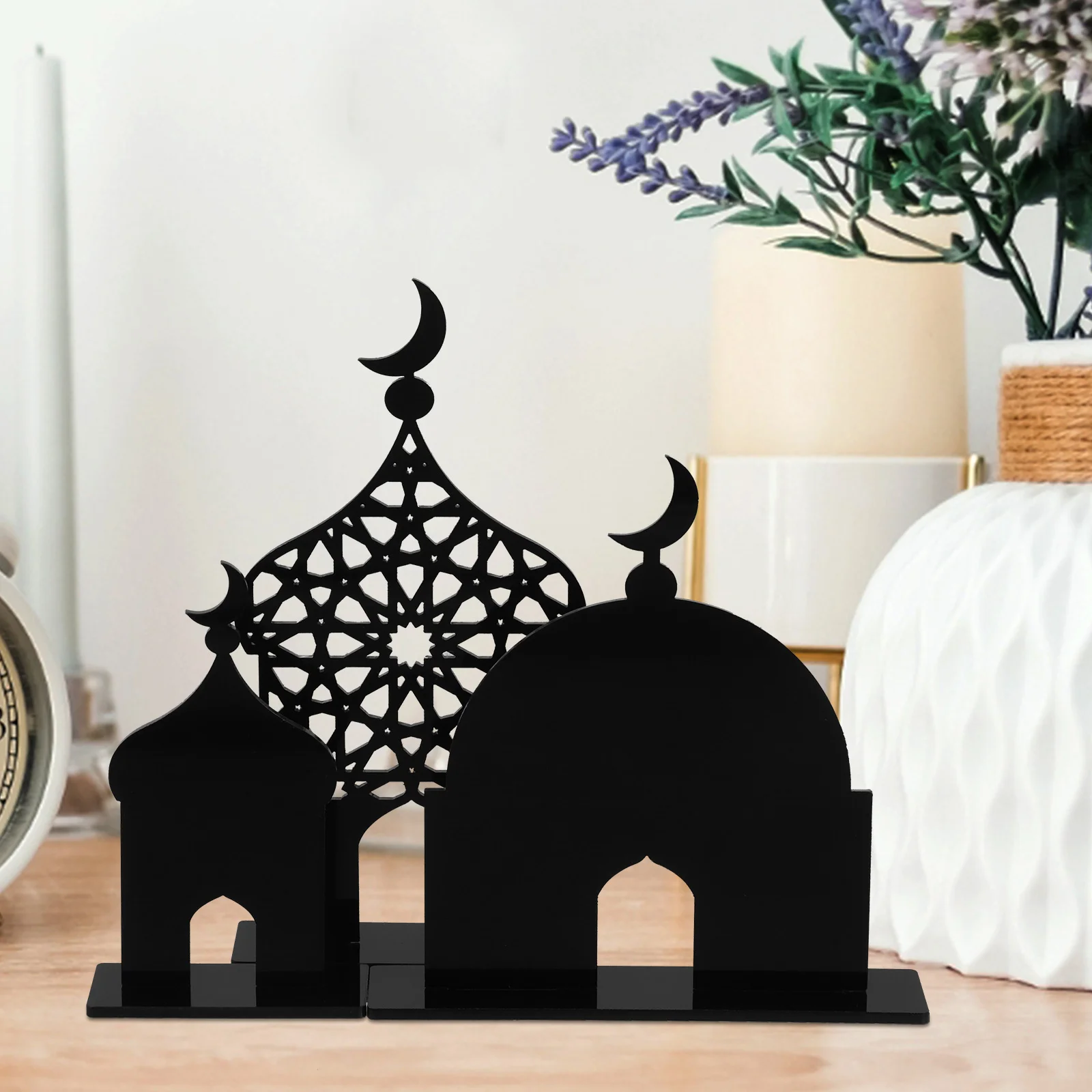 

Acrylic Eid Mubarak Table Sign Ramadan Decorations Islamic Home Decor Middle Eastern Elegant Craftsmanship Eid Party Supplies