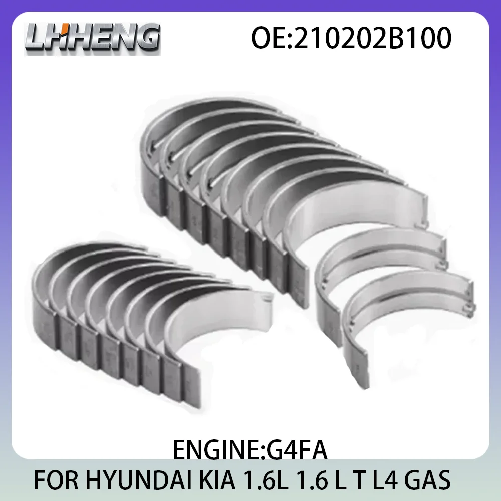 

Engine Main & Rod Bearings Kit FOR HYUNDAI ACCENT CRETA SOLARIS KIA RIO 1.6L 1.6 L T L4 GAS 10-25 21020-2B100 23060-2B120 G4FA