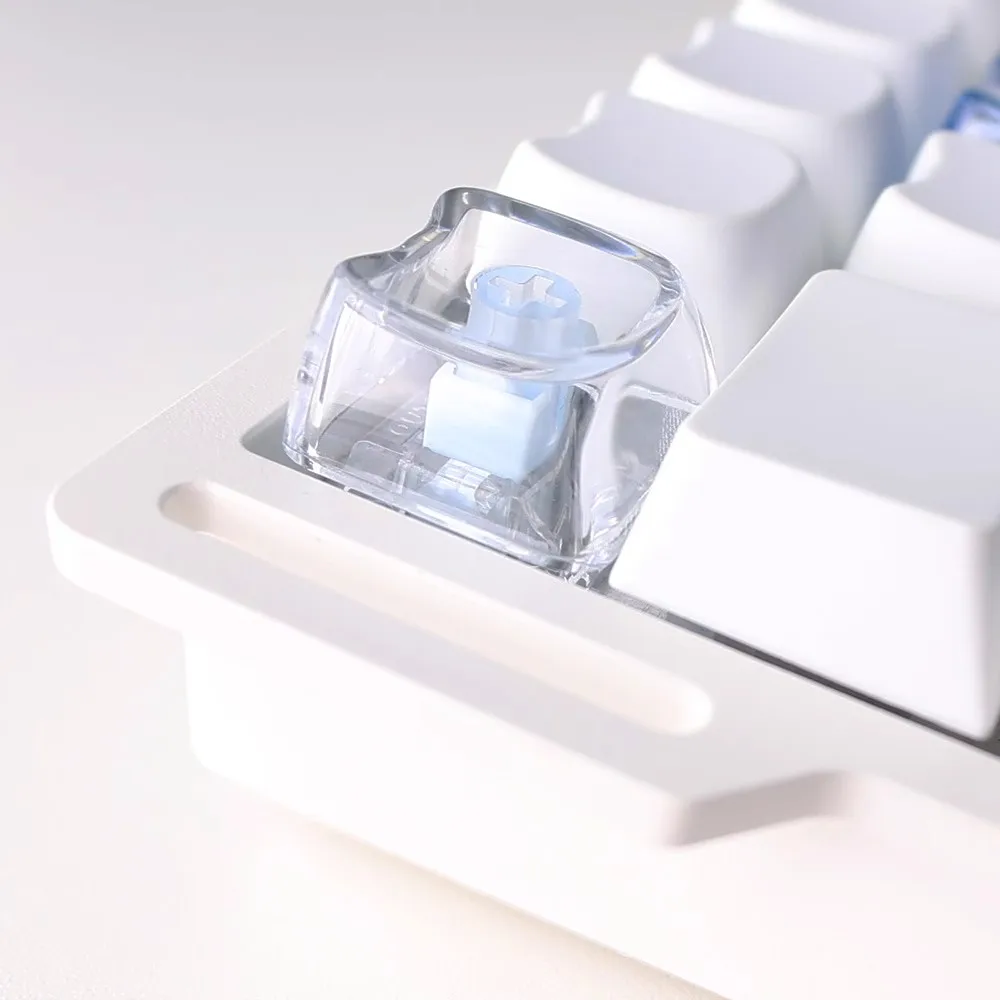 5 unids/pack transparente Mao perfil teclas lindo gato en forma de Keycap Material de PC retroiluminado 1U DIY tapa de llave para teclado MX Switch