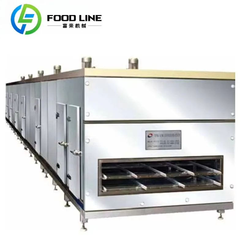Industrial Individual Quick Freezing Tunnel Continuous IQF Freezer for Food Processing
