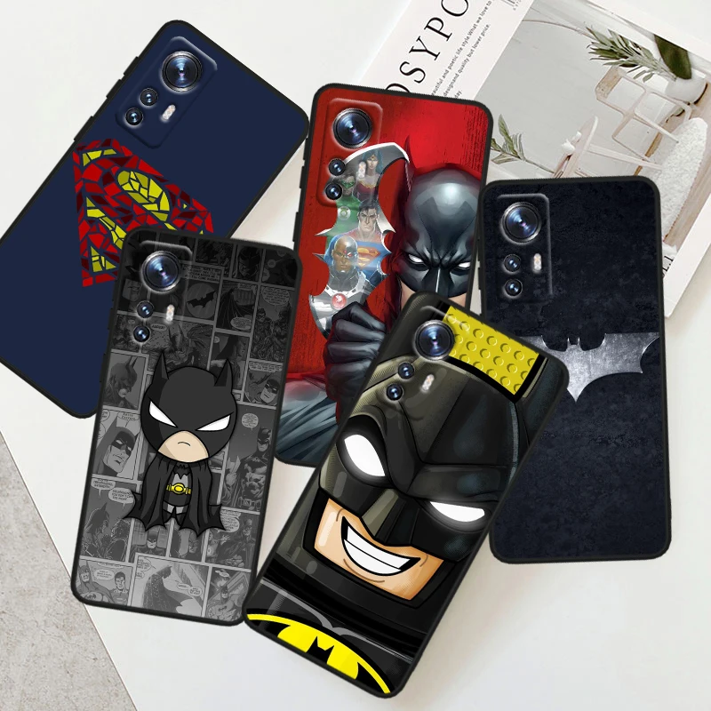 

Batman Superman For Xiaomi Mi 14 13 12T 12S 12X 12 11i 11X 11T 11 Ultra Lite Pro Soft Silicone Black Phone Case