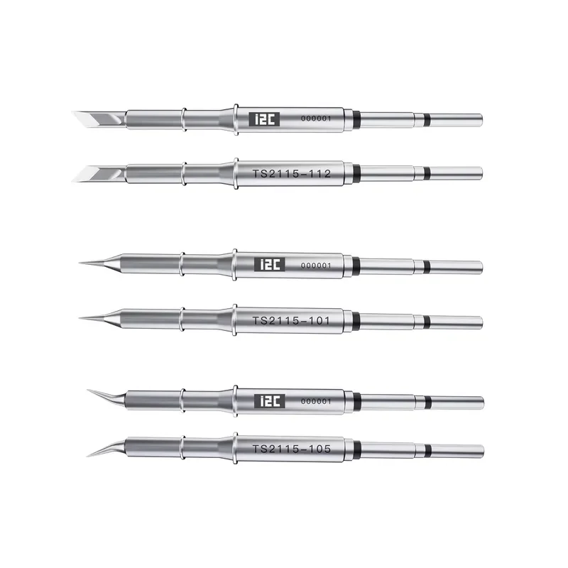 I2C C245 C210 C115 Copper Soldering Iron Tip Replacement High Conductivity Lead Free RoHS for Mobile Phone Repair