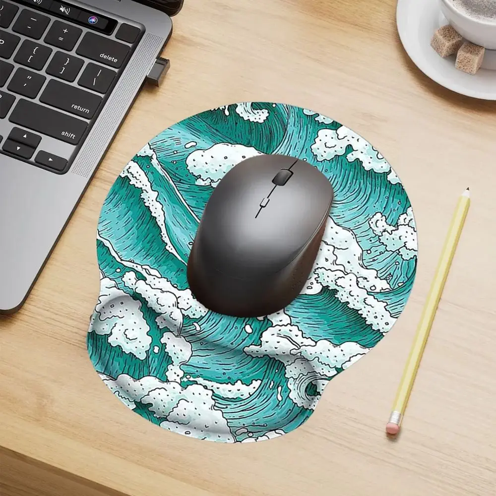 Soft Silicone Mouse Pad Ergonomic Wrist Rest Mice Hand Support Non Slip Soft Mousepad Home Office