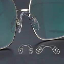 10pcs Silicone U Shape Conjoined Glasses Nose Pad Eyeglasses Anti Slip Holder Eyewear Accessories