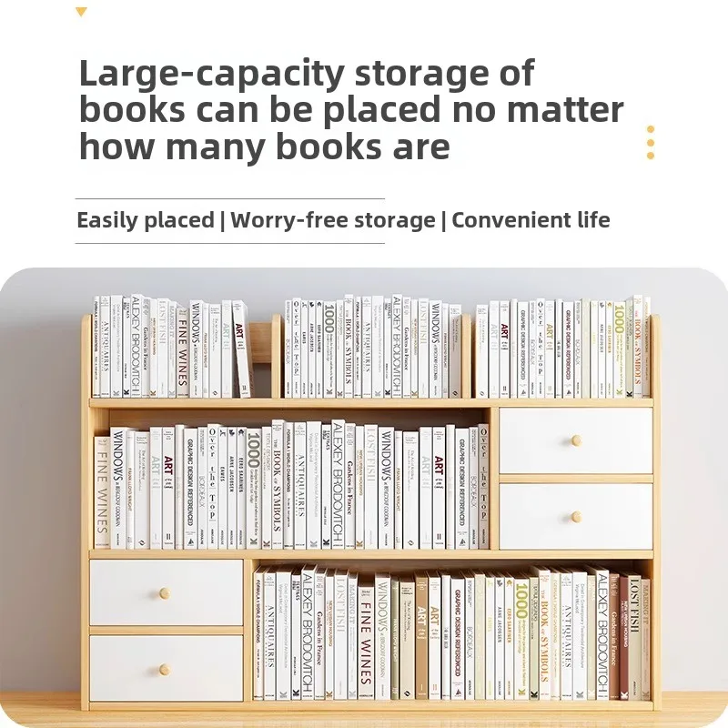 رف الكتب، رف سطح المكتب، طاولة مكتب لغرفة النوم، رف صغير متعدد الطبقات، مكتب غرفة المعيشة، خزانة كتب بسيطة للتخزين
