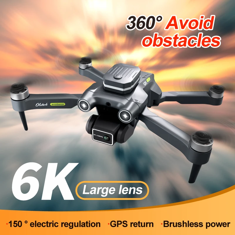 New H23 6K GPS Professional Brushless Drone 4K Dual Camera Quadcopter Photography FPV 5G Obstacle Avoidance Helicopter Toy Gift