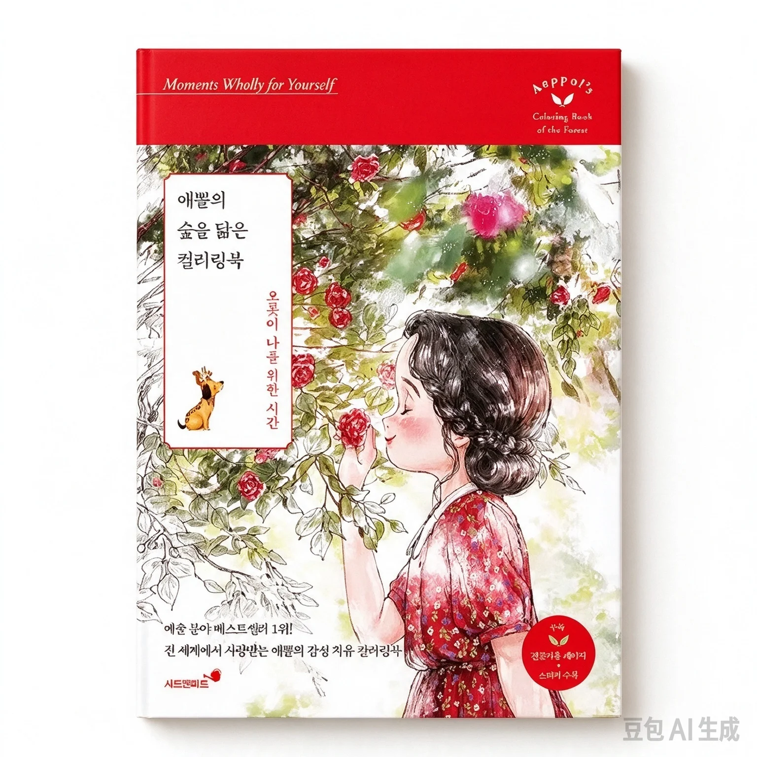 Eppol's Coloring Book - Forest Nature Scenery Featuring Relaxing Girl Artwork for Stress Relief And Entertainment