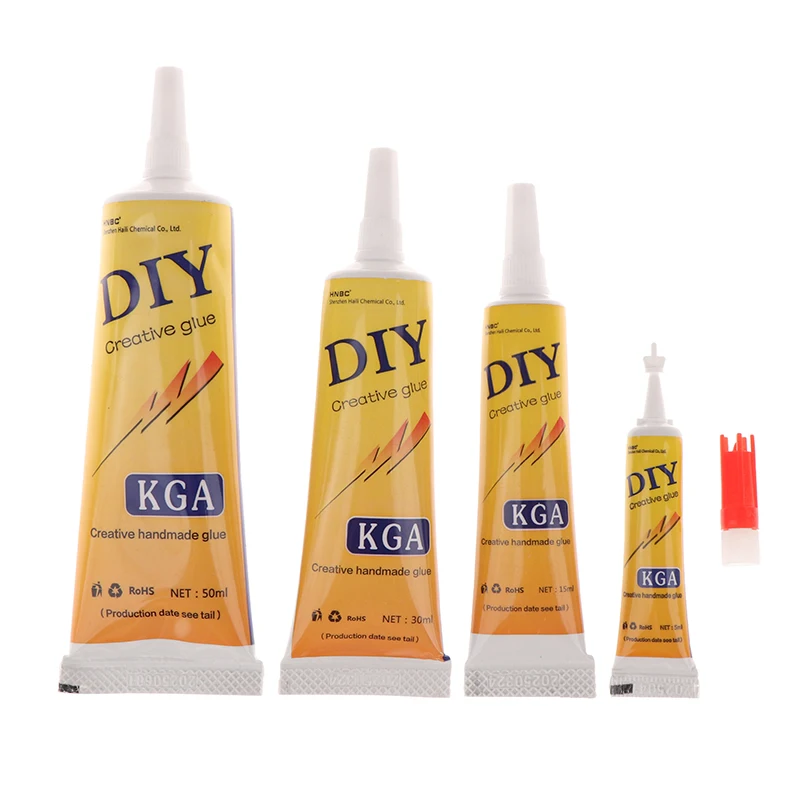 1 Set Handmade DIY Glue Non-Woven Fabric Model Puzzle Transparent Children's Universal Glue Hemp Rope Button Strong Glue