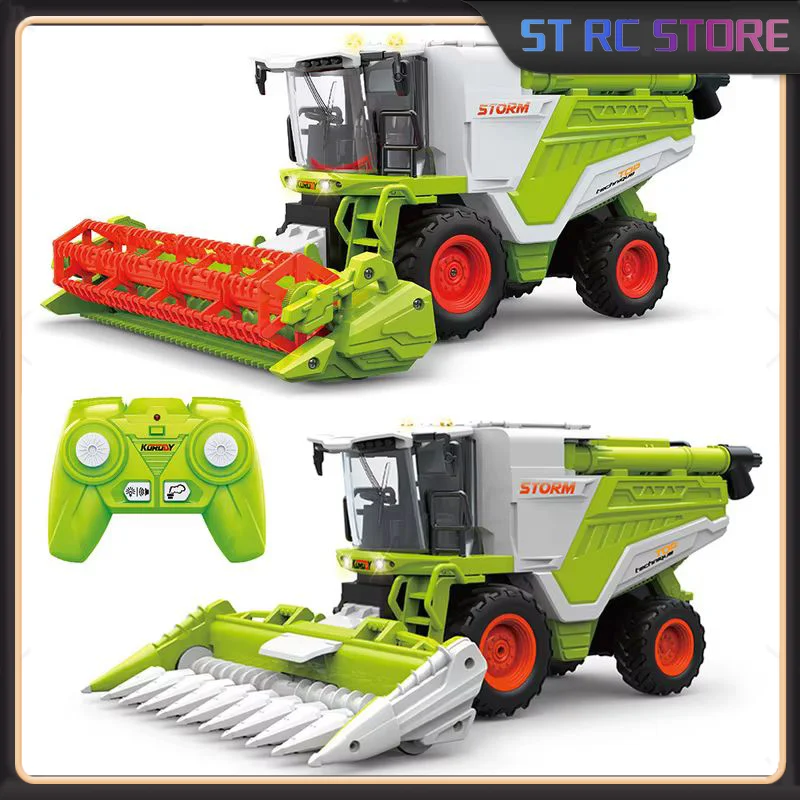 New In Stock Electric Remote Control Harvester Agricultural Vehicle Spray Tractor Engineering Vehicle Toy Simulation Agricultura