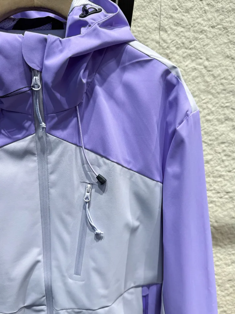 Dames Outdoor Herfst Winter Zacht ell Jaet Waterdicht Winddicht Wandeljas Rits Versierd Stand Fit Polyestervezel