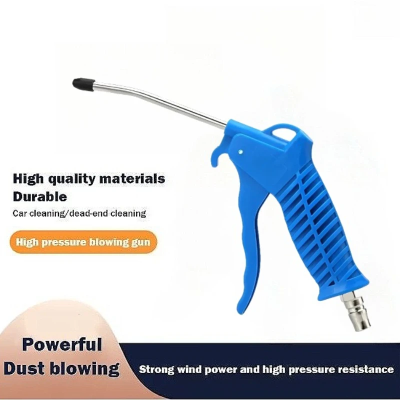 Dust Gun Air Blower Cleaning Truck Long Nozzle Compressor Tools Plastic Car Detailing High Pressure Pneumatic Stainless Steel