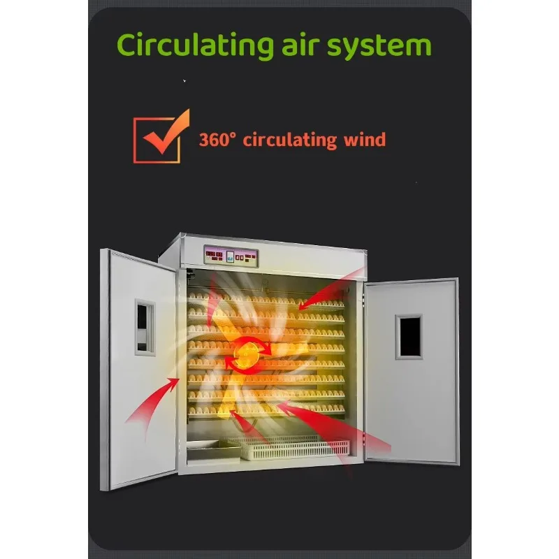 ماكينة تفريخ دجاج الدواجن الأوتوماتيكية 5280 دجاج يعمل بالطاقة الشمسية أو الكهربائية S