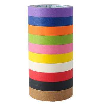 Colorful textured paper tape used for car painting home secoration tools office supplies adhesive tape