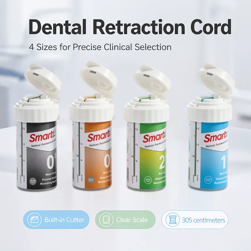Dental Thread Disposable Gingival Retraction Cord Plain Knitted Dentistry Dentist Material Size #0/00/000/1/2