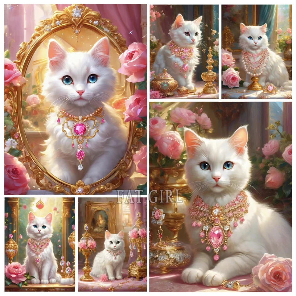 Full Drill Window Sill Cat 5d Diy Diamond Painting Jewelry Cross Stitch Embroidery Animal New Arrival Mosaic Flower Decor D113