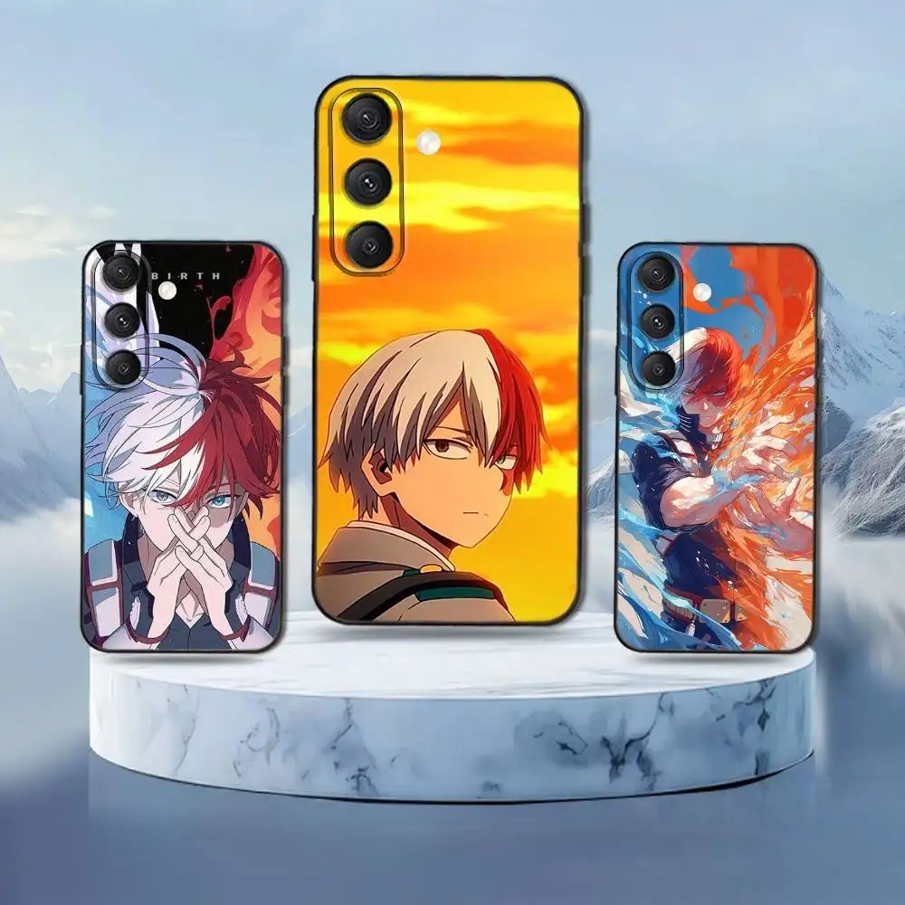 

Hero Academia Shotodoroki Phone Case For Samsung Galaxy S25,S24,S21,S22,S23,S30,Ultra,S20,Plus,Fe,Lite,Note,10,9,5G Black Cover
