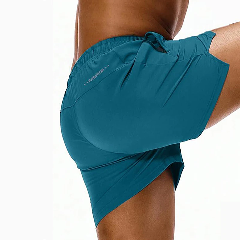 2026 new summer men's sports and casual shorts with pockets, basic pure color, lightweight, suitable for jogging and beach wear