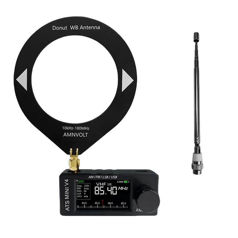 AMNVOLT V4 ATS MINI SI4732 All-band DSP Radio (FM/AM/SSB/LSB/USB), with Built-in High-impedance Headphone Amplifier Circuit