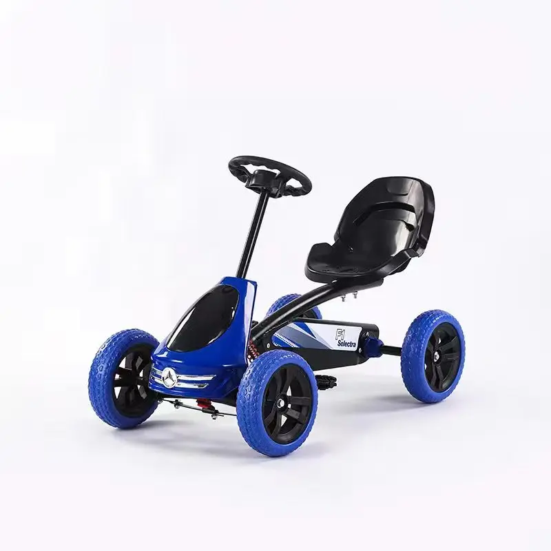 

High Quality 4-wheel Pedal Riding Children's Toy Kart Tricycle for Children Aged 2-6, Factory Wholesale