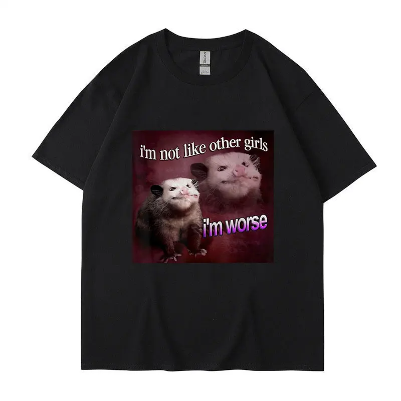 

Майка с ладом Panger Queen No Me Gruzan Сомбург Chicas и Yoierte camiseta divertida de manga corta zarigüeya