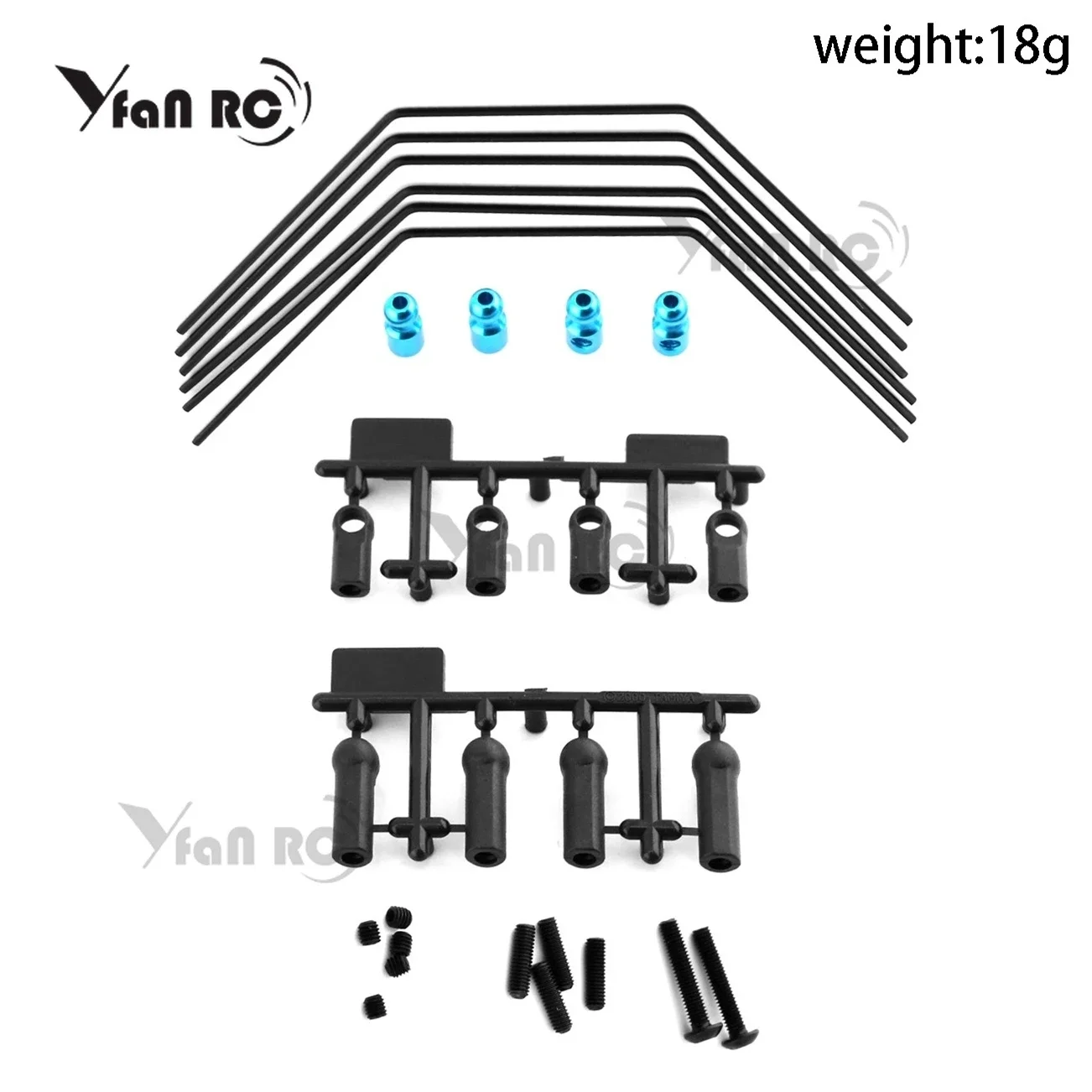 

Передний и задний Sway Bar Kit 54514 для Tamiya XV01 1/10 Запчасти для радиоуправляемых автомобилей