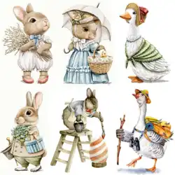 CustomSmall Animal Transparent Silicone Rubber Stamp And Die Sheet Cling Scrapbooking DIY Cute Pattern Photo Album