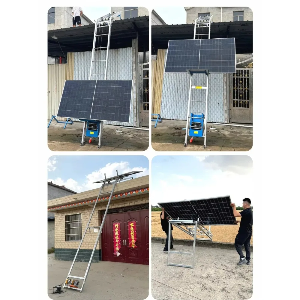 

Safe and Fast Photovoltaic Panel Lift Electric Small Lifting Glass Door and Window Crane Portable Solar Panel Crane 4 to 25m
