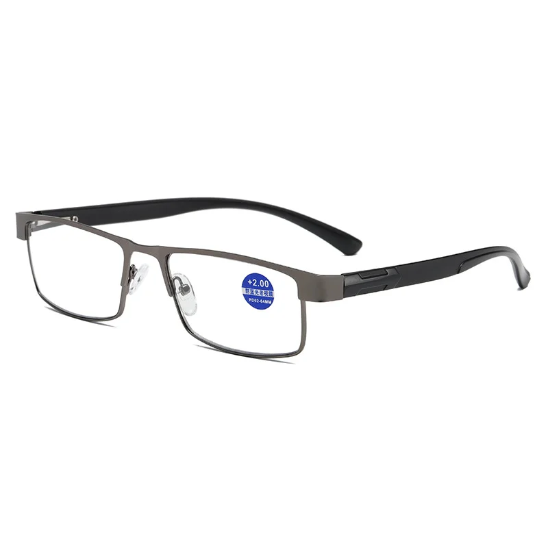 Lunettes de lecture photochromiques pour hommes et femmes, lunettes de soleil anti-bleu HD, monture en métal, lunettes presbytes, 2023