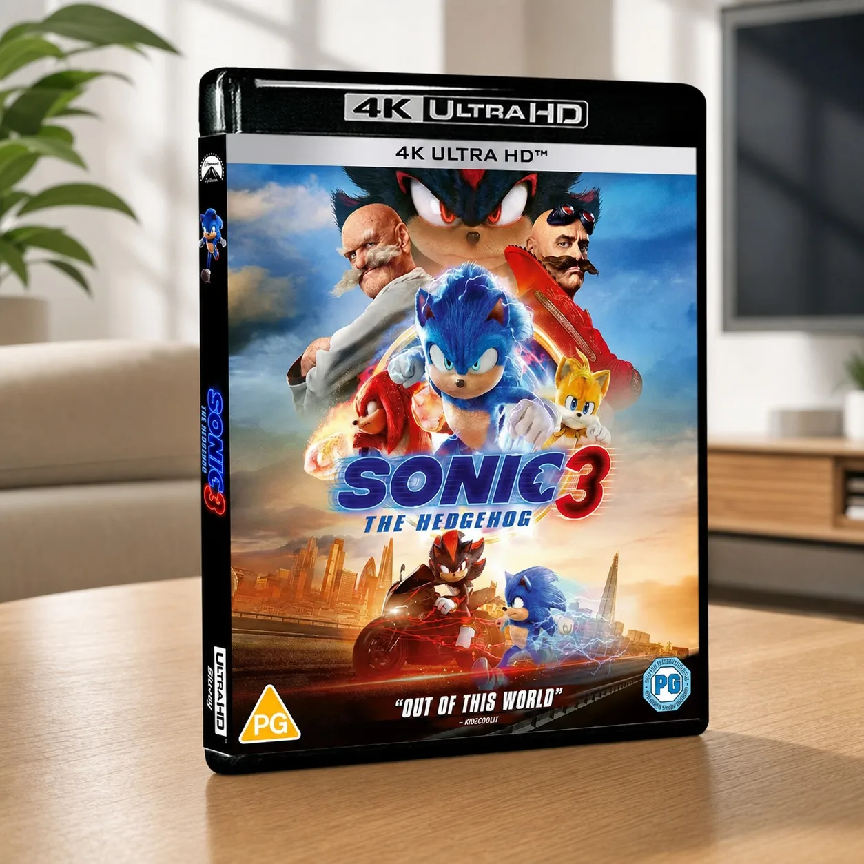 HOT 4K UHD Sonic the Hedgehog 3 (2024) PS5 Compatible XSX Blu-ray Cinema Disc Dolby Vision Atmos
