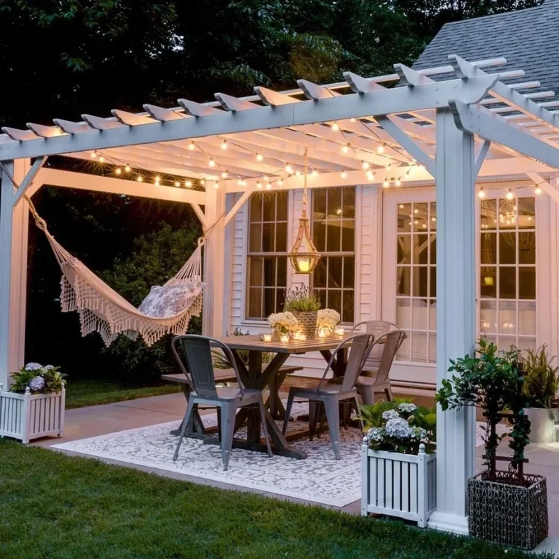 Pergola with Roof Sides 3x4m Shade System Complete Powder Coated Aluminum Enclosure Balcony & All Weather Outdoor Room